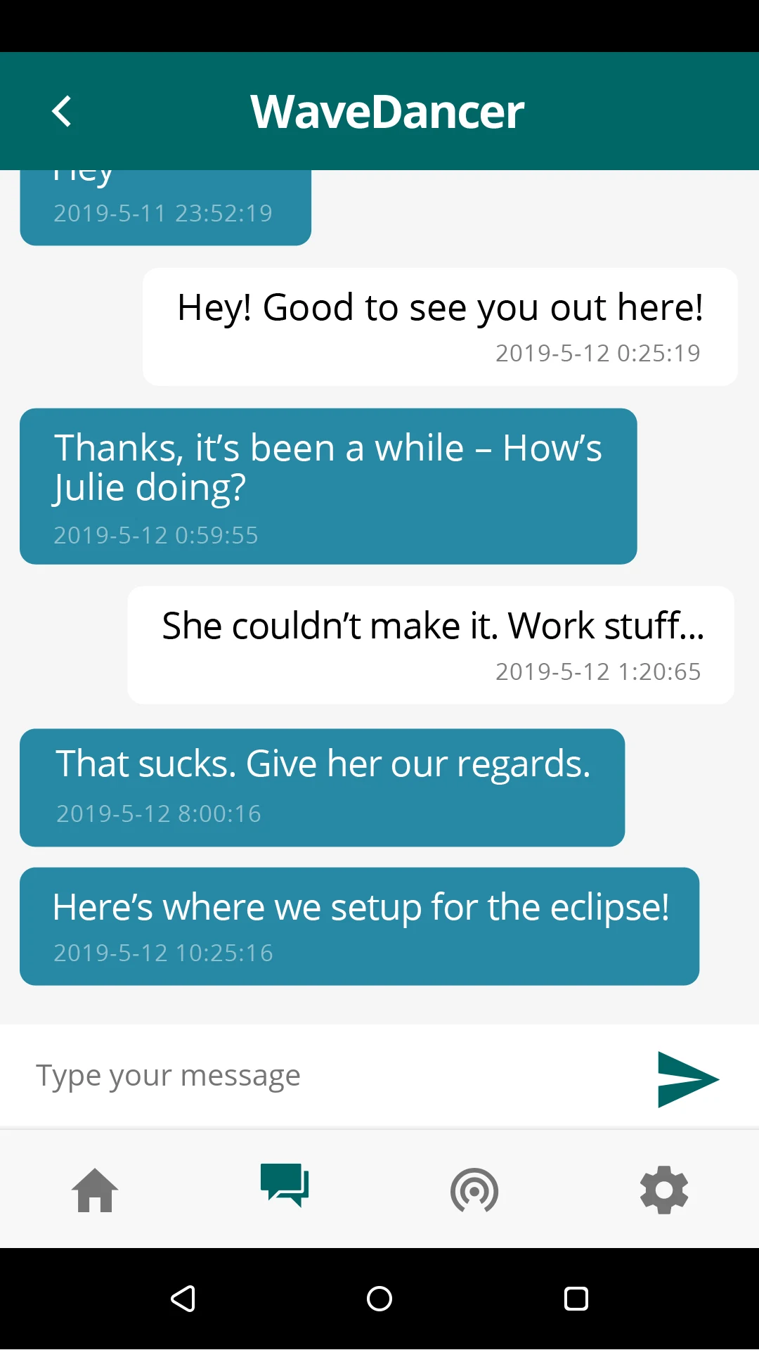OCENS OneMessage screenshot