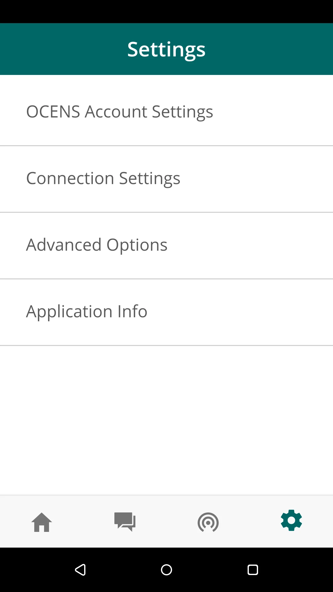 OCENS OneMessage screenshot